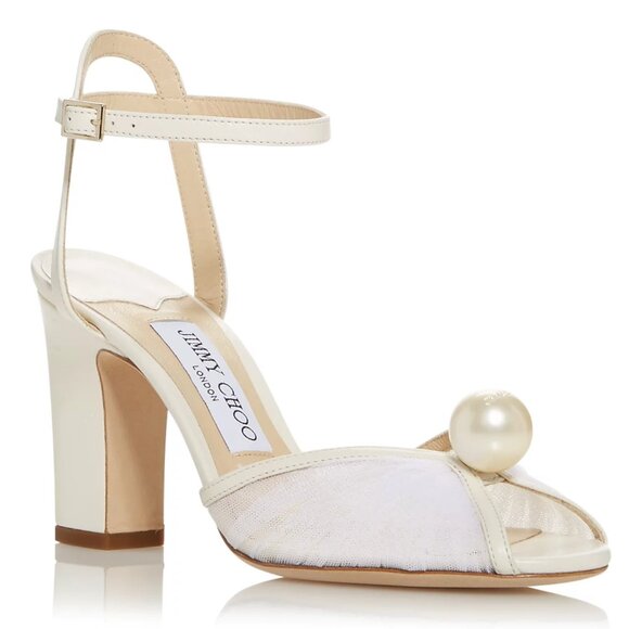 NIB incl dust bags - Jimmy Choo Sacaria 85 Block Heel Sandals (size 7 US, 37 EU) - Picture 1 of 8